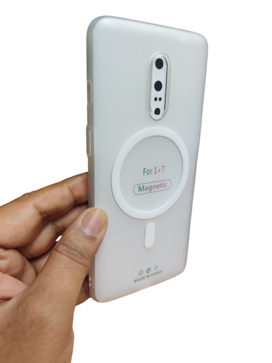 OnePlus 7 Premium Quality Magsafe Matte Hard Plastic Back Cover Case