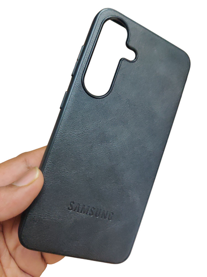 Samsung Galaxy S25 Luxury Leather ( Side Soft, Back Hard ) Back Cover Case - Royal Star