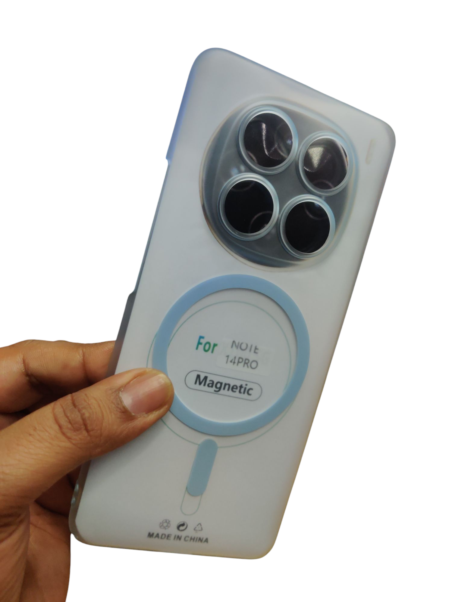 Xiaomi Redmi Note 14 Pro Premium Quality Magsafe Matte Hard Plastic Back Cover Case - Royal Star