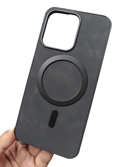 Oppo Reno 14 5G Magsafe Premium Quality Leather ( Side Soft, Back Hard ) Back Cover Case - Royal Star