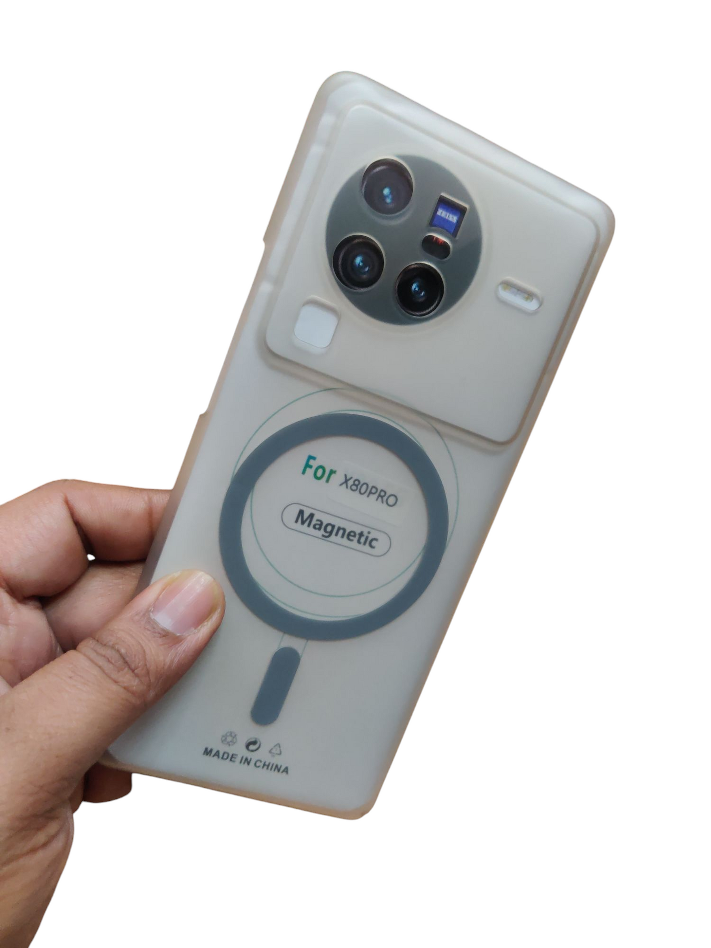 Vivo X80 Pro Premium Quality Magsafe Matte Hard Plastic Back Cover Case - Royal Star