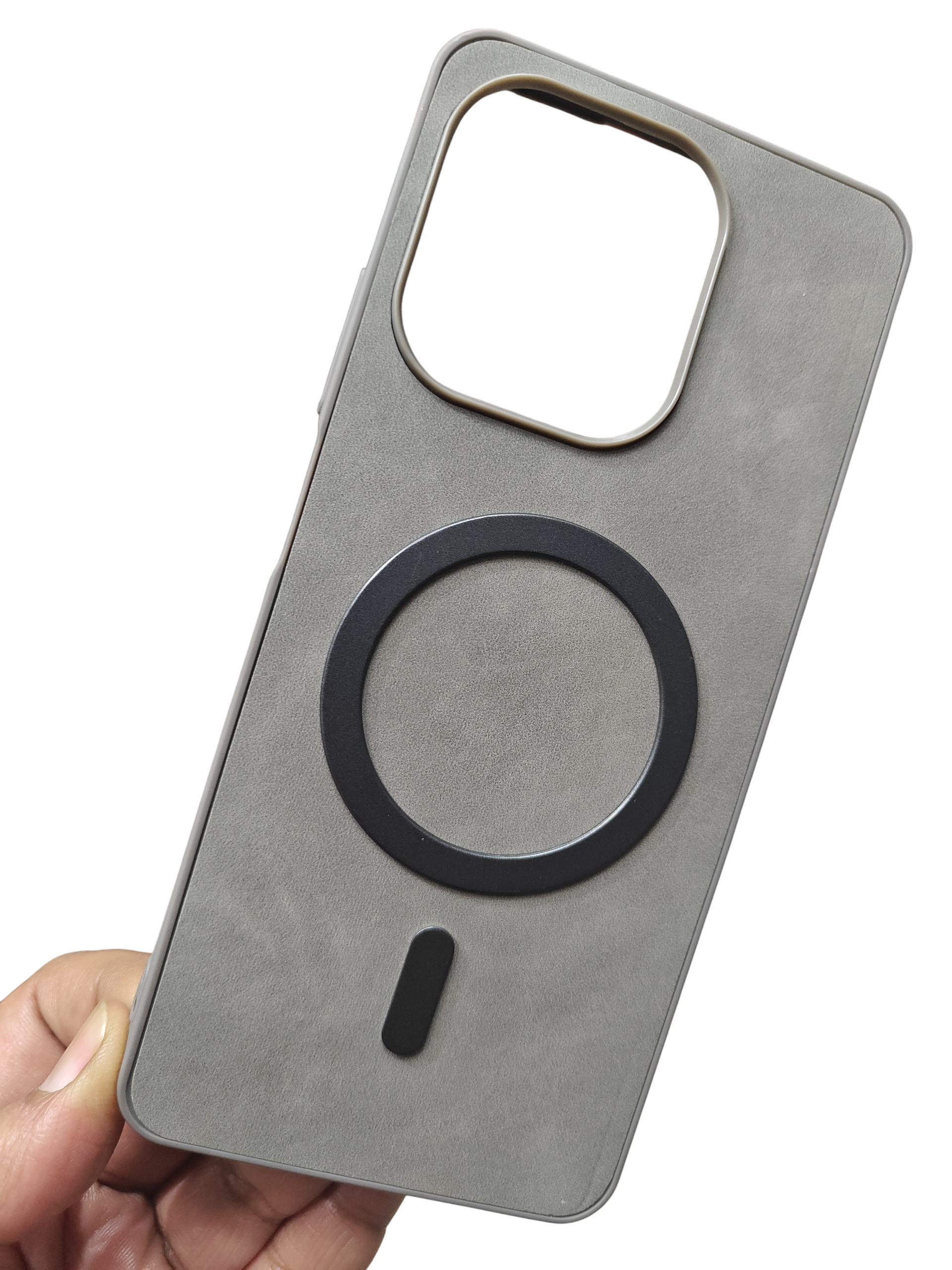 Oppo A5 Pro 5G Magsafe Premium Quality Leather ( Side Soft, Back Hard ) Back Cover Case - Royal Star