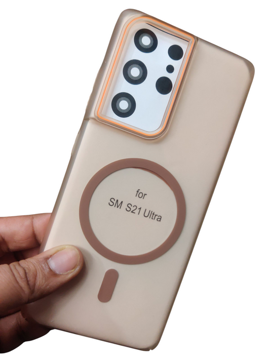 Samsung Galaxy S21 Ultra Royal Star Premium Quality Magsafe Matte Hard Plastic Back Cover Case