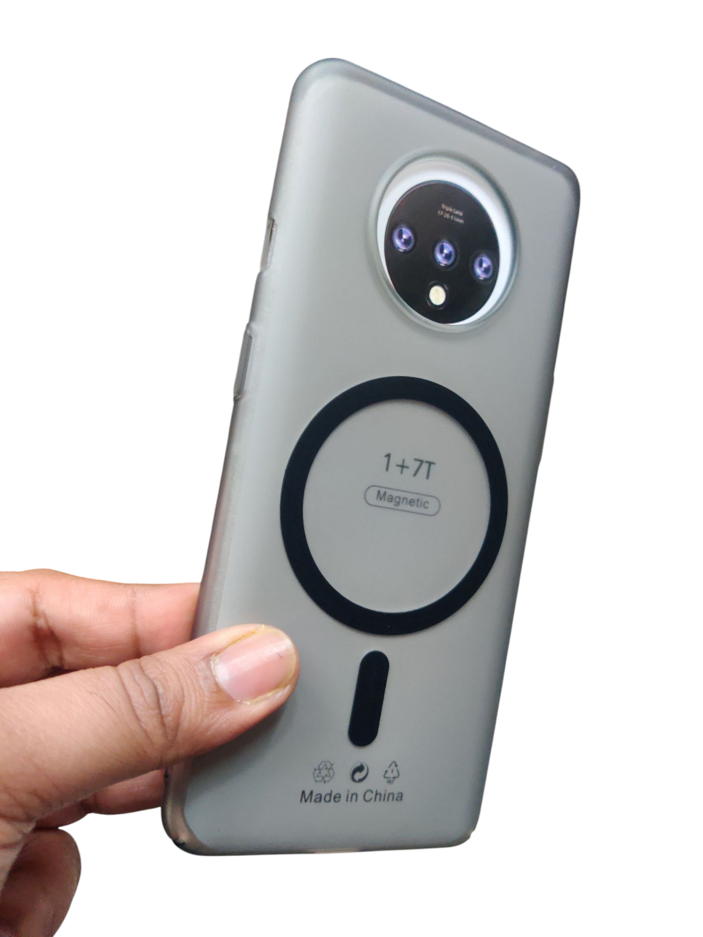 OnePlus 7T Premium Quality Magsafe Matte Hard Plastic Back Cover Case