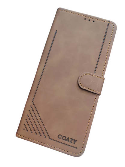 Vivo Y300 5G Premium Quality Leather Flip Cover Back Case - Royal Star