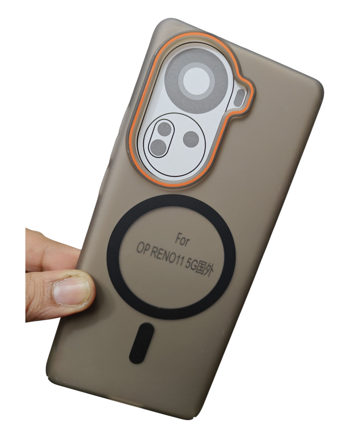 Oppo Reno 11 5G Royal Star Premium Quality Magsafe Matte Hard Plastic Back Cover Case - Royal Star