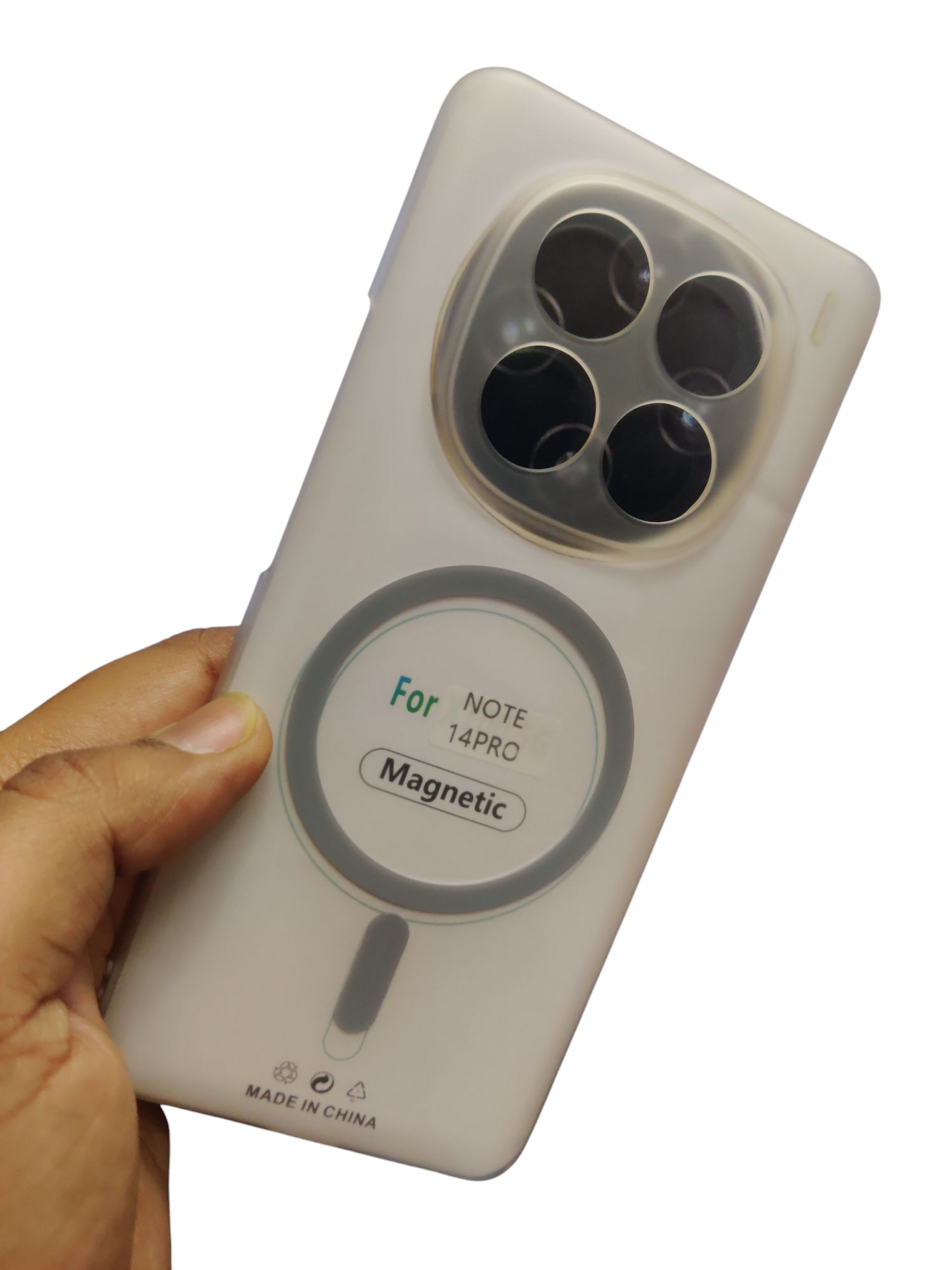 Xiaomi Redmi Note 14 Pro Premium Quality Magsafe Matte Hard Plastic Back Cover Case - Royal Star