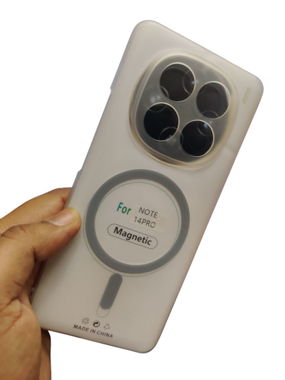 Xiaomi Redmi Note 14 Pro Premium Quality Magsafe Matte Hard Plastic Back Cover Case - Royal Star