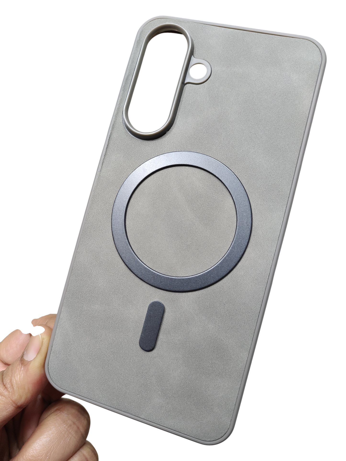 Samsung Galaxy A56 / A36 5G Magsafe Premium Quality Leather ( Side Soft, Back Hard ) Back Cover Case - Royal Star