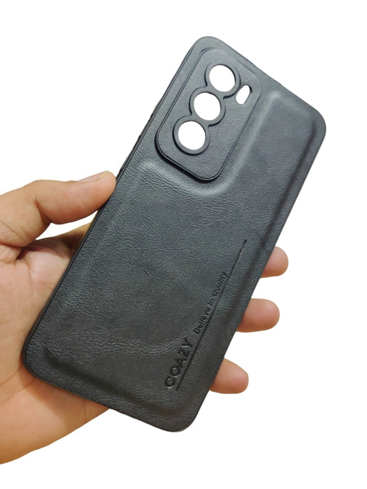 Oppo Reno 12 5G Premium Quality Silicon Leather Back Cover Case