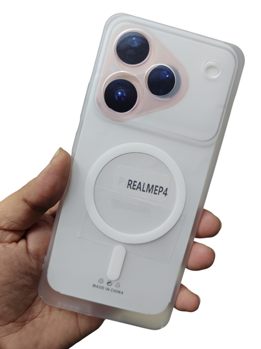 Realme P4 5G Premium Quality ( No Magsafe, Only Design ) Matte Hard Plastic Back Cover Case