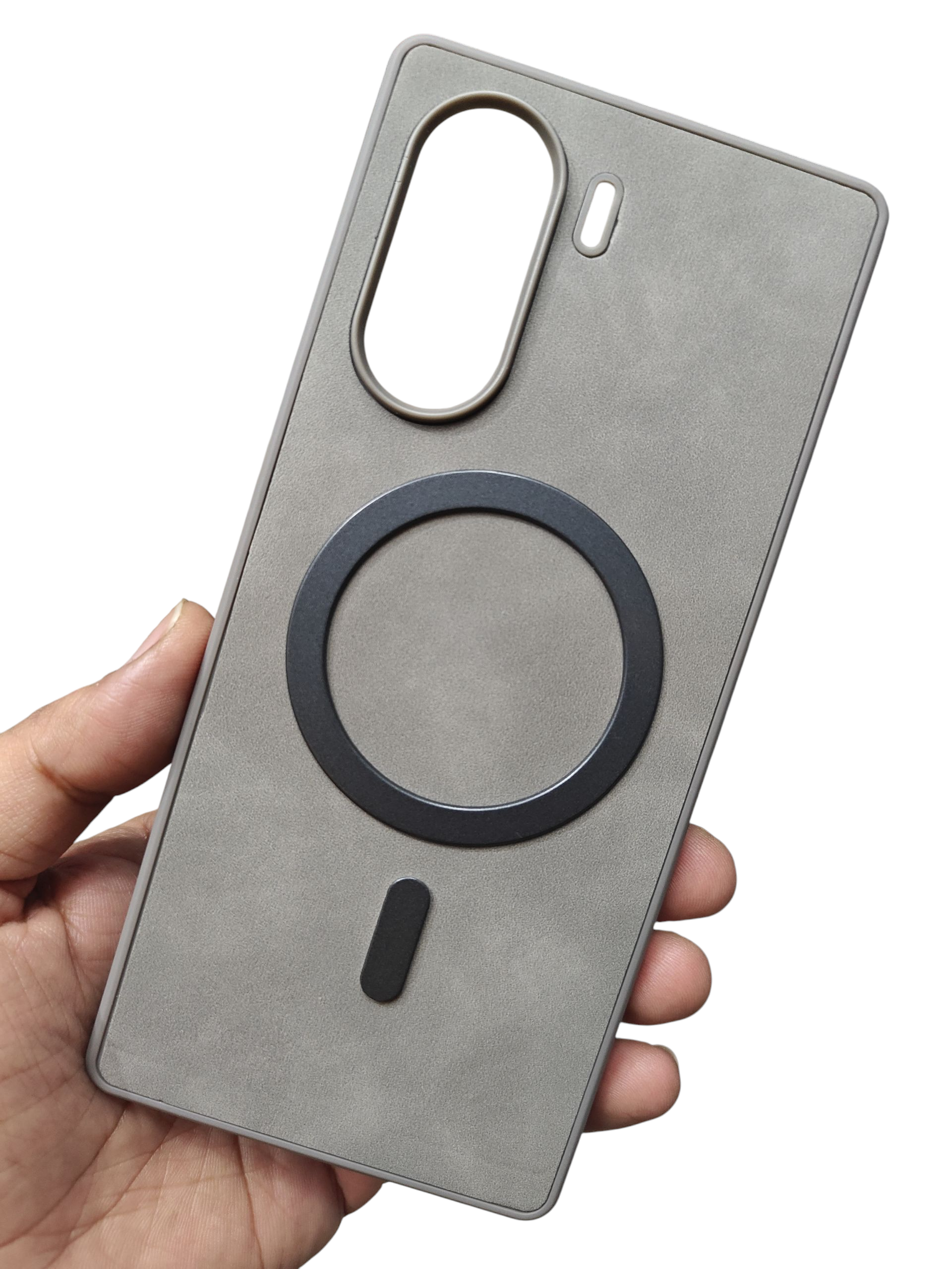 Vivo V29E 5G Magsafe Premium Quality Leather ( Side Soft, Back Hard ) Back Cover Case - Royal Star