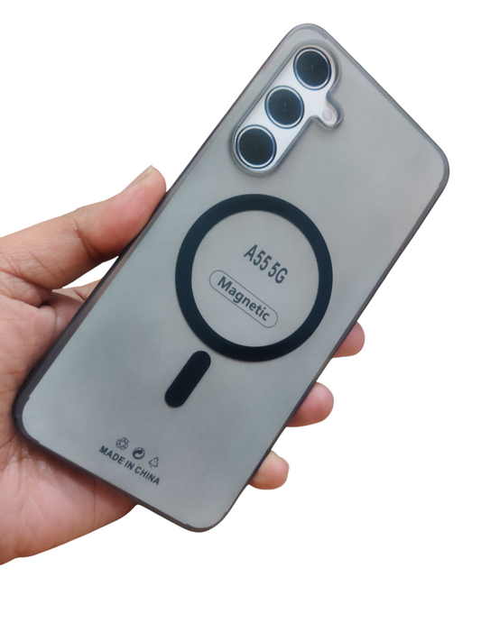 Samsung Galaxy A55 5G Premium Quality Magsafe Matte Hard Plastic Back Cover Case