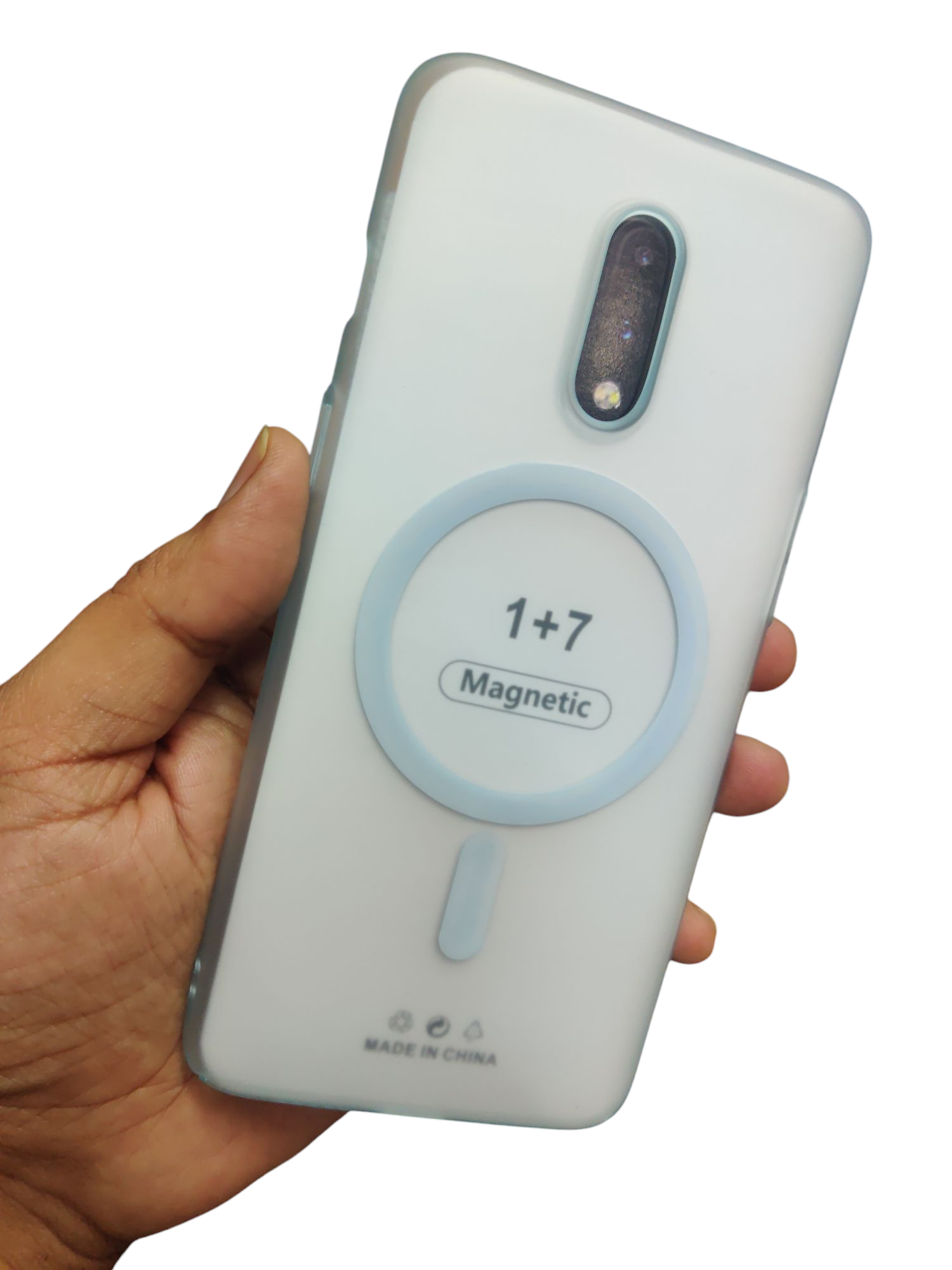 OnePlus 7 Premium Quality Magsafe Matte Hard Plastic Back Cover Case - Royal Star