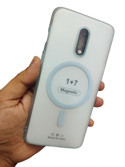 OnePlus 7 Premium Quality Magsafe Matte Hard Plastic Back Cover Case - Royal Star