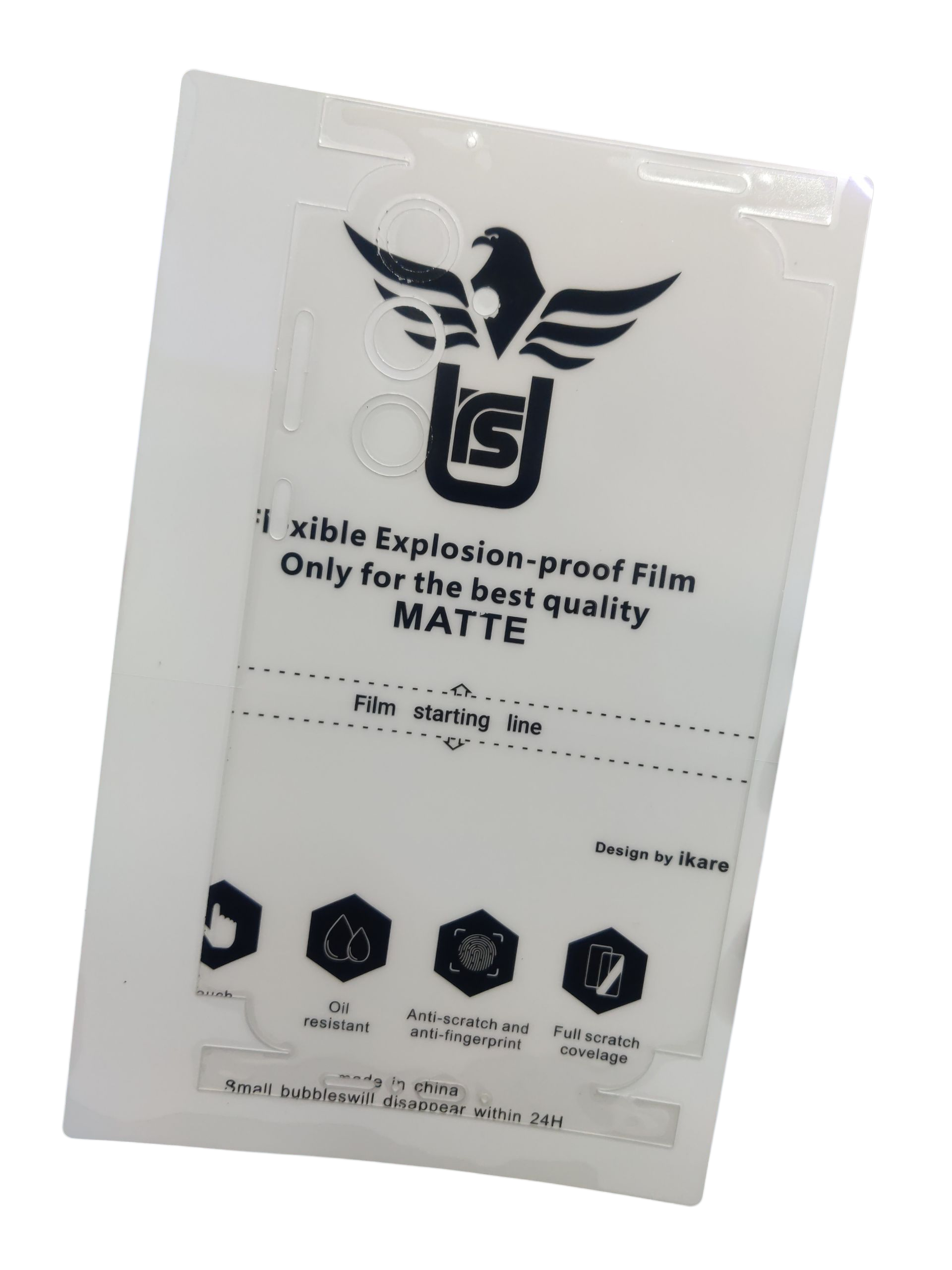 Samsung Galaxy A55 5G Matte & Glossy Finish Back Lamination Membrane Protector Protection Guard - Royal Star