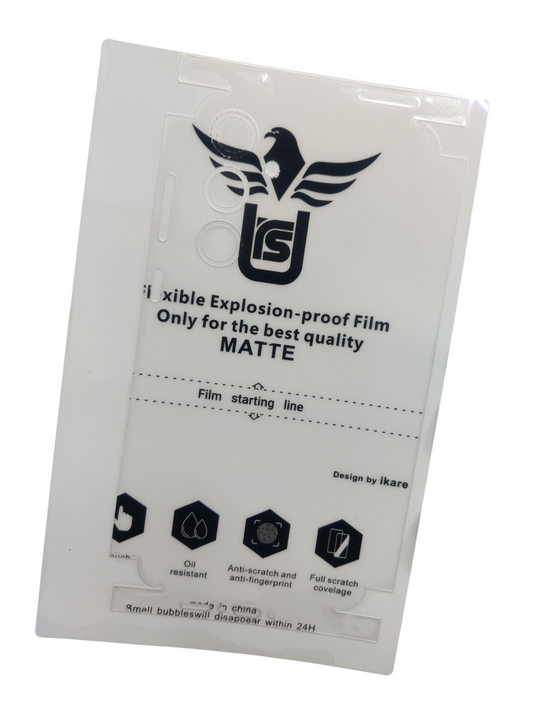Samsung Galaxy A55 5G Matte & Glossy Finish Back Lamination Membrane Protector Protection Guard - Royal Star