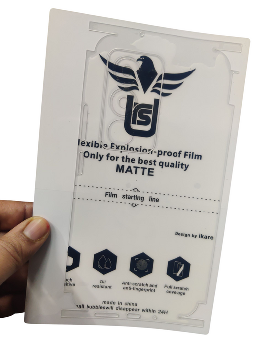 Xiaomi Redmi 15 5G Matte & Glossy Finish Back Lamination Membrane Protector Protection Guard