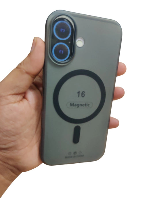 Apple iPhone 16 Premium Quality Magsafe Matte Hard Plastic Back Cover Case - Royal Star