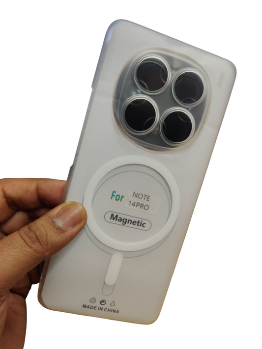 Xiaomi Redmi Note 14 Pro Premium Quality Magsafe Matte Hard Plastic Back Cover Case