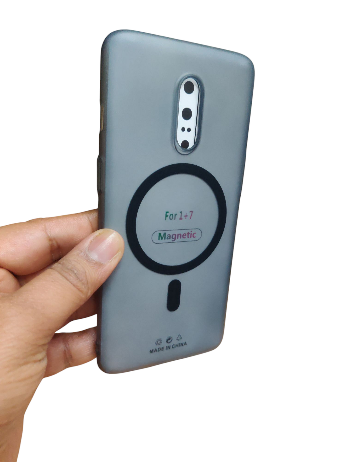 OnePlus 7 Premium Quality Magsafe Matte Hard Plastic Back Cover Case - Royal Star