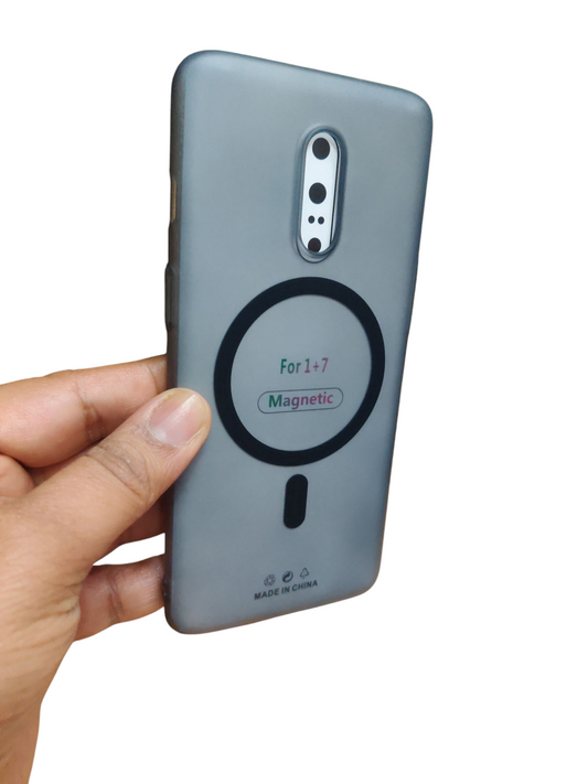 OnePlus 7 Premium Quality Magsafe Matte Hard Plastic Back Cover Case