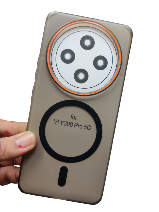 Vivo T4 5G / vivo Y300 Pro 5G Royal Star Premium Quality Magsafe Matte Hard Plastic Back Cover Case