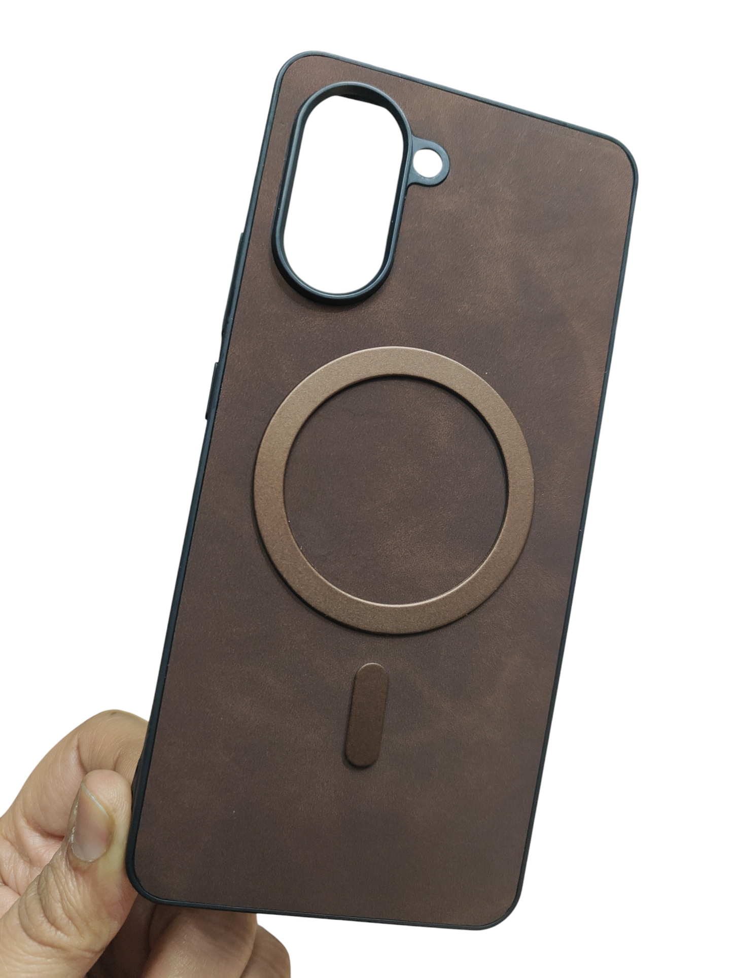 OnePlus Nord CE5 / Nord CE 5 5G Magsafe Premium Quality Leather ( Side Soft, Back Hard ) Back Cover Case - Royal Star