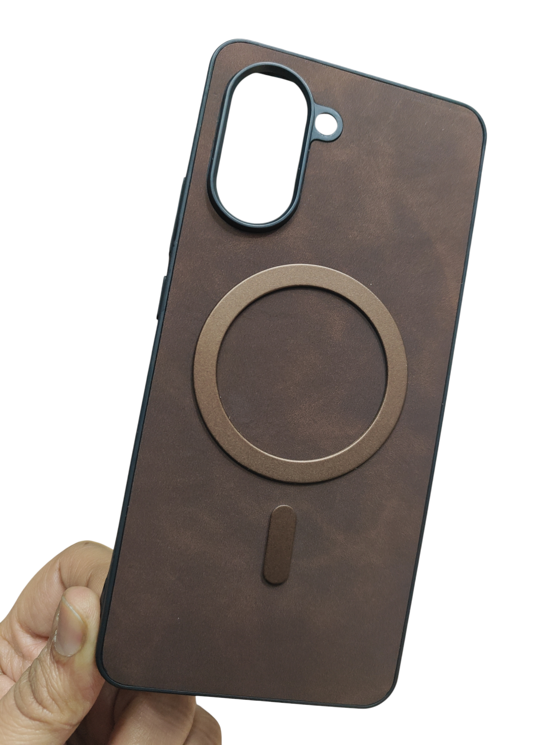 OnePlus Nord CE5 / Nord CE 5 5G Magsafe Premium Quality Leather ( Side Soft, Back Hard ) Back Cover Case - Royal Star