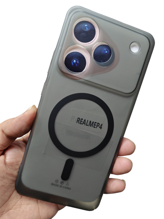 Realme P4 5G Premium Quality ( No Magsafe, Only Design ) Matte Hard Plastic Back Cover Case