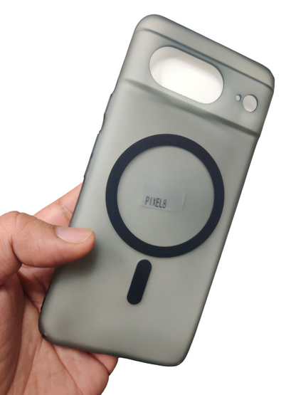 Google Pixel 8 Premium Quality Magsafe Matte Hard Plastic Back Cover Case - Royal Star