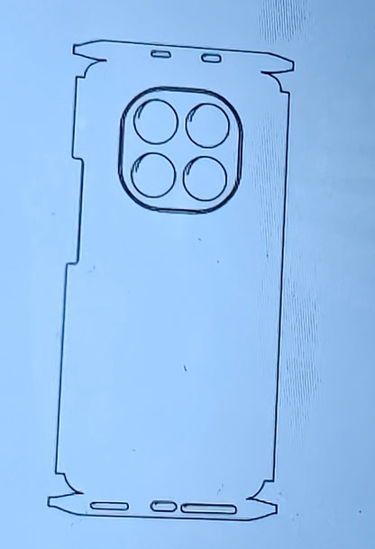 Xiaomi Redmi Note 15 5G Matte & Glossy Finish Back Lamination Membrane Protector Protection Guard - Royal Star