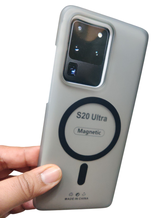 Samsung Galaxy S20 Ultra Premium Quality Magsafe Matte Hard Plastic Back Cover Case