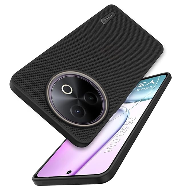 Vivo Y39 5G Premium Quality Silicon Soft Frosted Dotted Back Cover Case ( Black Color ) - Royal Star