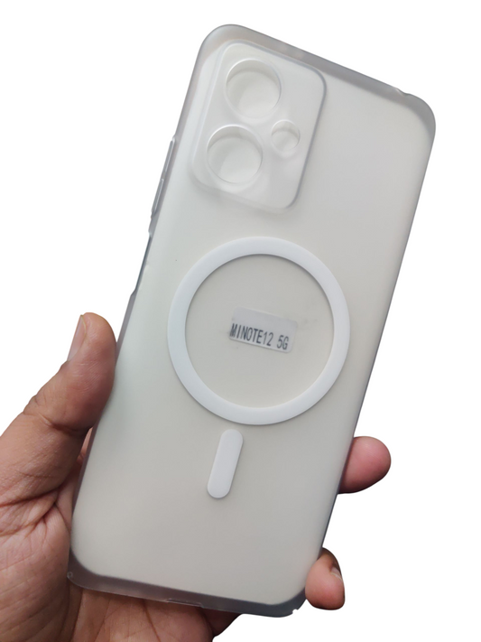 Xiaomi Redmi 12 5G / Poco M6 Pro 5G Premium Quality Magsafe Matte Hard Plastic Back Cover Case