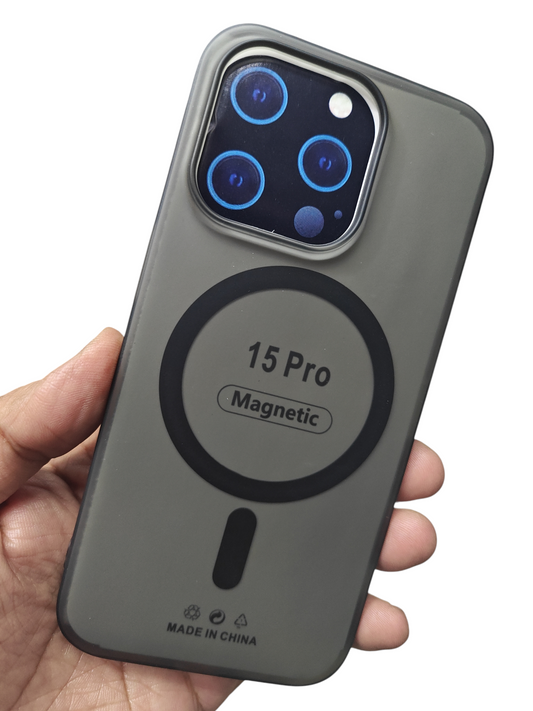 Apple iPhone 15 Pro Premium Quality Magsafe Matte Hard Plastic Back Cover Case