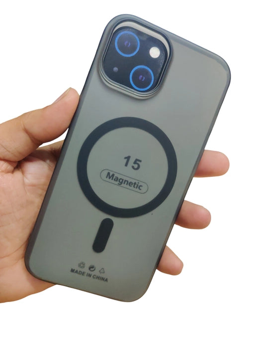 Apple iPhone 15 Premium Quality Magsafe Matte Hard Plastic Back Cover Case