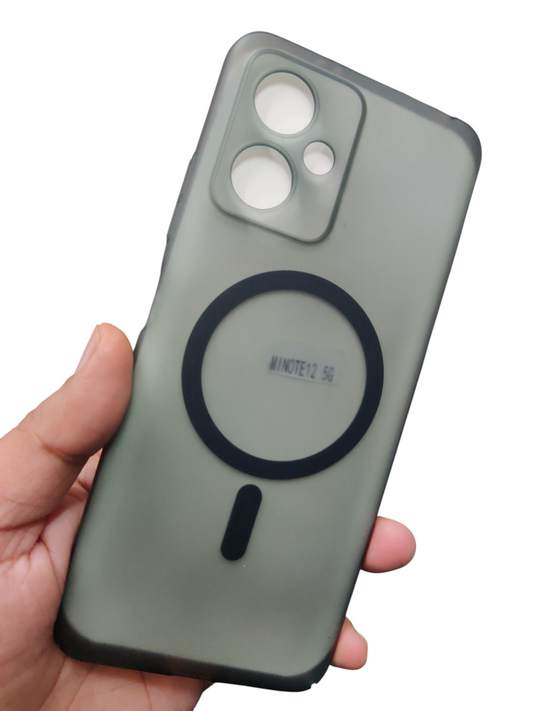 Xiaomi Redmi 12 5G / Poco M6 Pro 5G Premium Quality Magsafe Matte Hard Plastic Back Cover Case