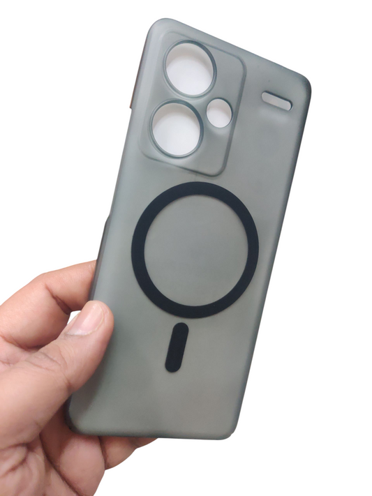 Xiaomi Redmi Note 13 Pro Plus Premium Quality Magsafe Matte Hard Plastic Back Cover Case