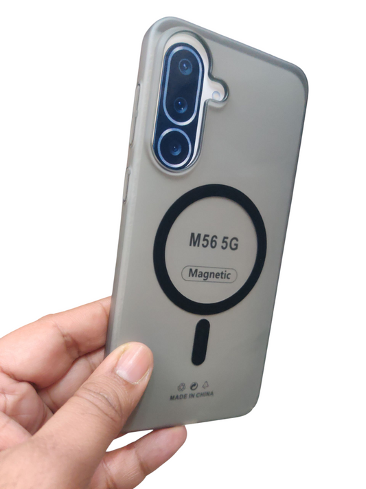Samsung Galaxy M56 / F56 5G Premium Quality Magsafe Matte Hard Plastic Back Cover Case