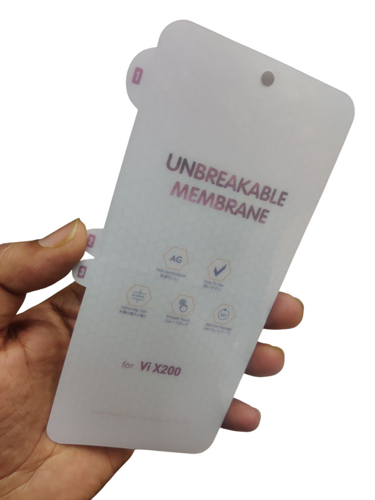 Vivo X200 Matte Finish Front Membrane Screen Scratch Protector Guard