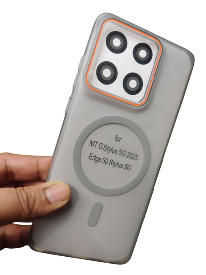 Motorola Moto Edge 60 Stylus Royal Star Premium Quality Magsafe Matte Hard Plastic Back Cover Case - Royal Star