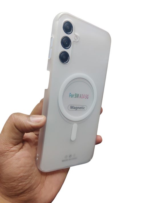 Samsung Galaxy A14 5G Premium Quality Magsafe Matte Hard Plastic Back Cover Case