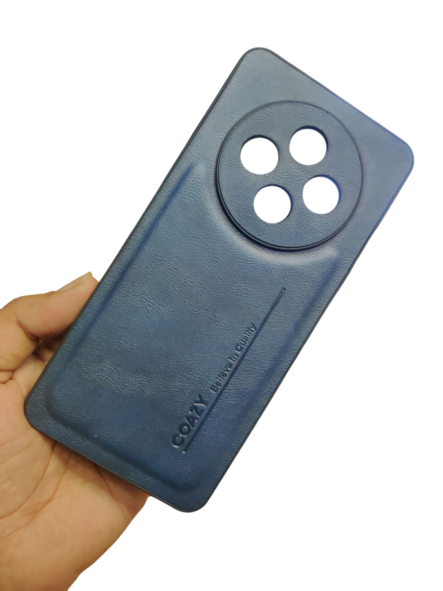 Oppo F27 5G Premium Quality Silicon Leather Back Cover Case - Royal Star