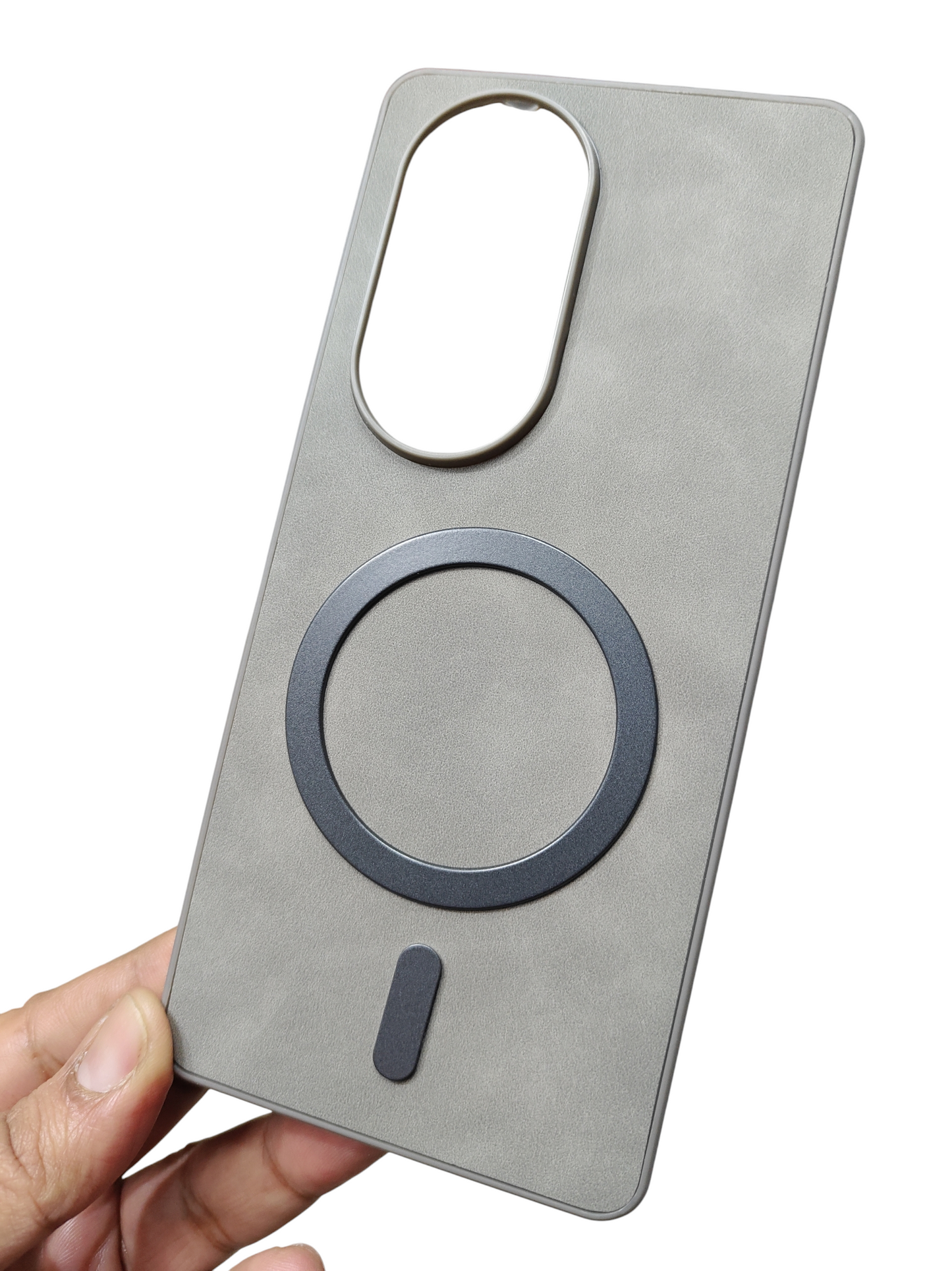 Oppo Reno 10 Pro Plus 5G Magsafe Premium Quality Leather ( Side Soft, Back Hard ) Back Cover Case