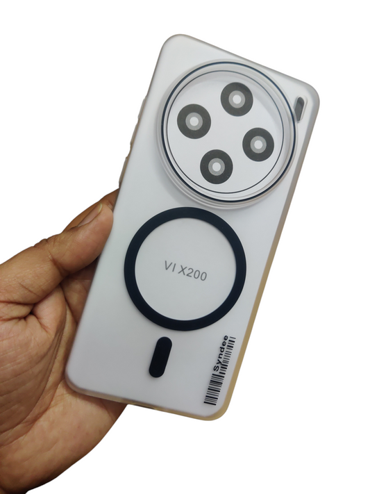 Vivo X200 5G Syndee Premium Quality Magsafe Matte Hard Plastic Back Cover Case