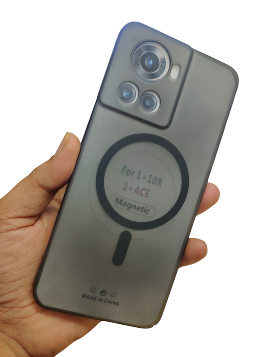 OnePlus 10R Premium Quality Magsafe Matte Hard Plastic Back Cover Case