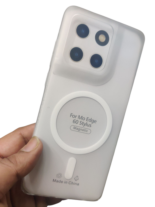 Motorola Moto Edge 60 Stylus Premium Quality Magsafe Matte Hard Plastic Back Cover Case