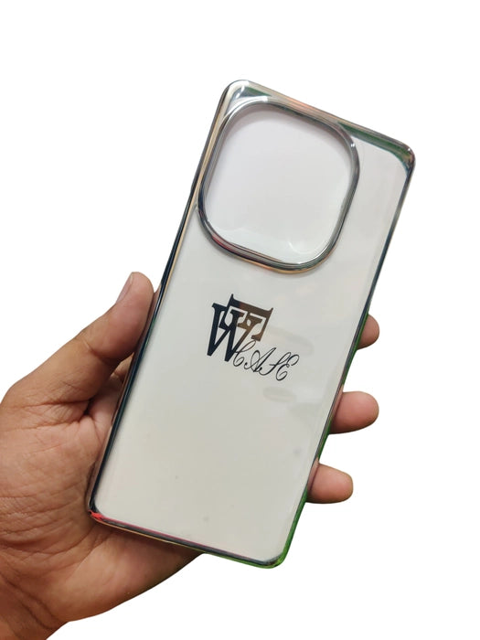 Vivo T3 Pro 5G / iQOO Z9S Pro 5G Premium Quality Hard Plastic Transparent Side Chrome Back Cover Case - Royal Star