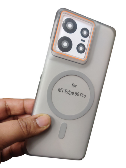 Motorola Moto Edge 50 Pro Royal Star Premium Quality Magsafe Matte Hard Plastic Back Cover Case